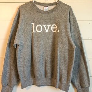 Grey Love Sweatshirt